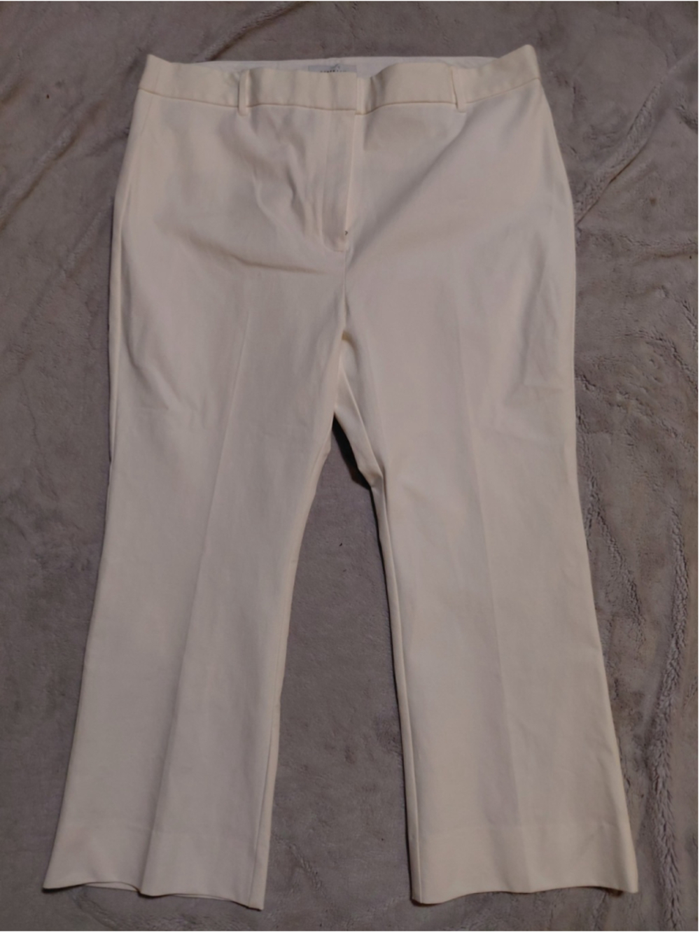Derek lam 10 Crosby Soft White Casual Cropped High Waist Pants Size 20 NWT $345